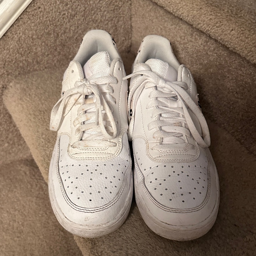Nike Women's White and Leopard Print Sneakers - Picture 3 of 6